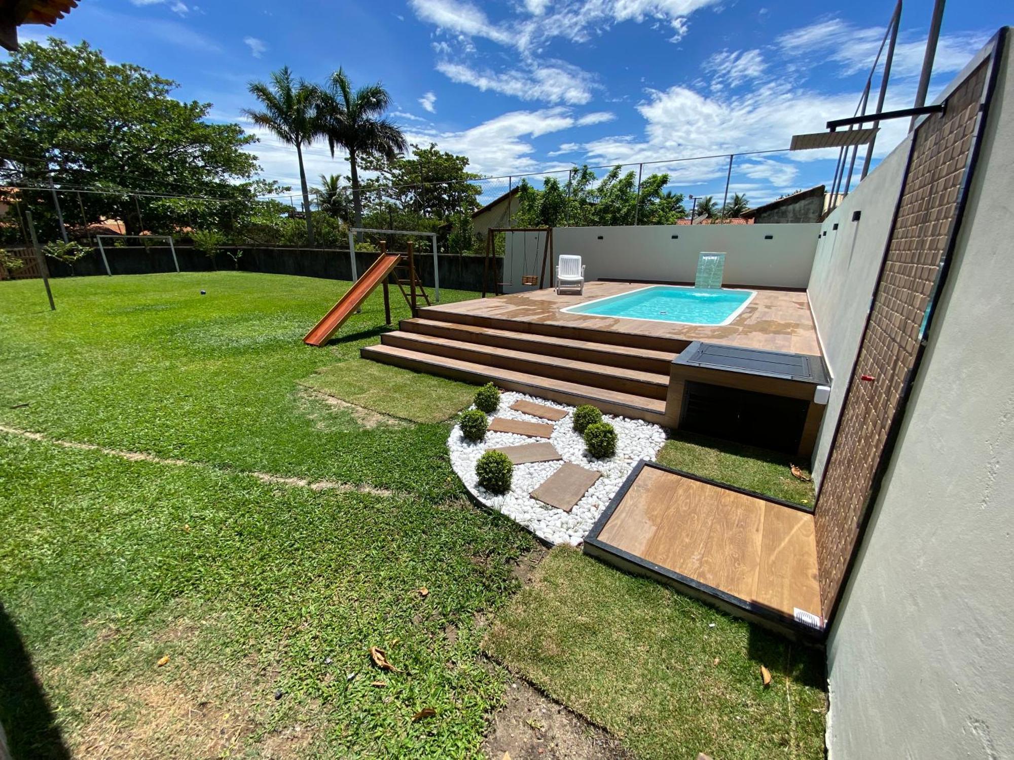 Casa Bem Espacosa Com Piscina, Campo De Futebol E Area Gourmet A Um Quarteirao Da Lagoa De Praia Seca Araruama Exterior photo
