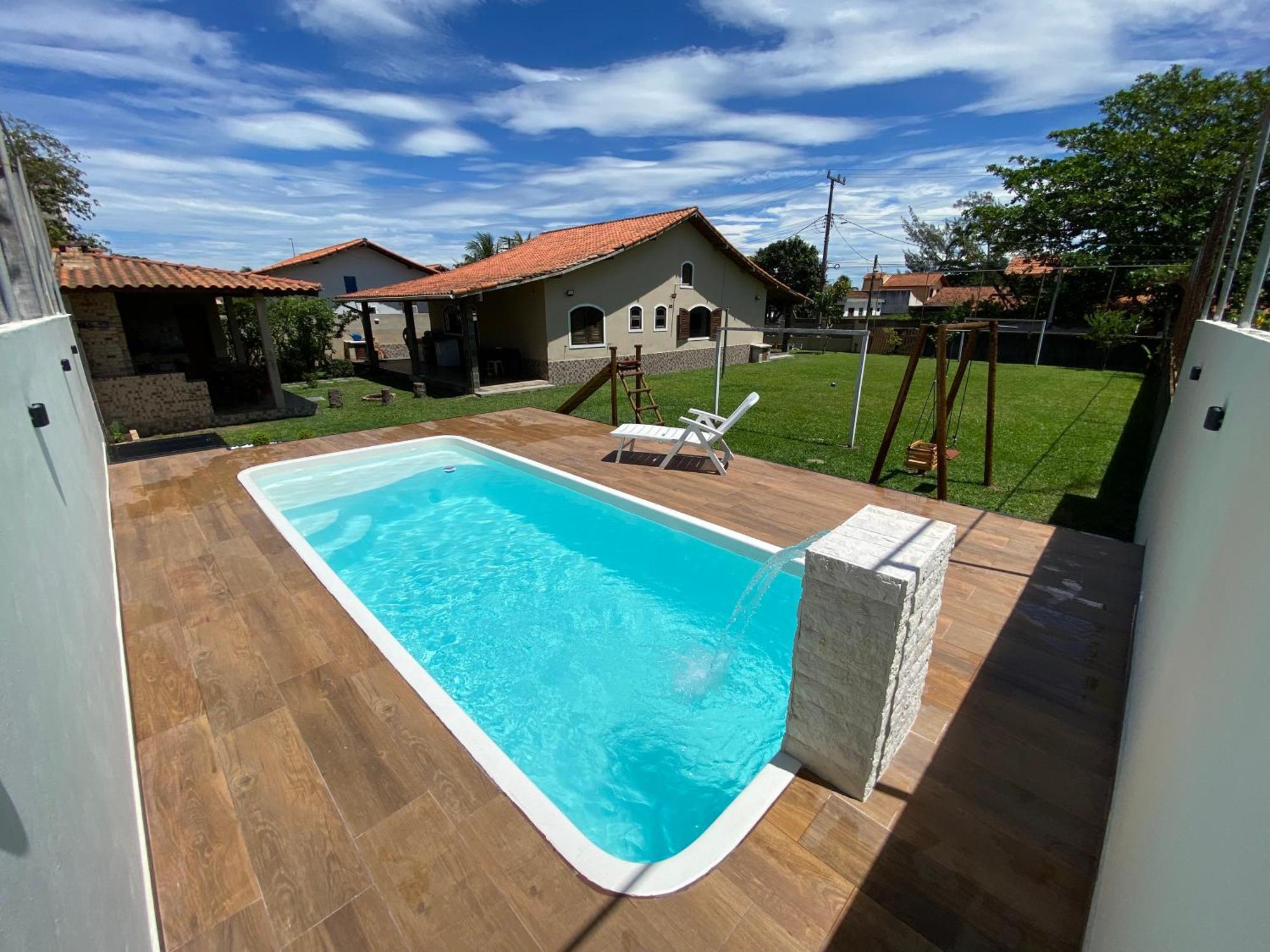 Casa Bem Espacosa Com Piscina, Campo De Futebol E Area Gourmet A Um Quarteirao Da Lagoa De Praia Seca Araruama Exterior photo